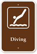 Diving - Campground, Guide & Park Sign