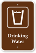 Drinking Water Campground Park Sign