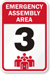 Emergency Assembly Area 3 Sign