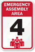 Emergency Assembly Area 4 Sign