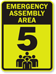 Emergency Assembly Area 5 Sign