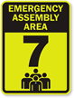 Emergency Assembly Area 7 Sign