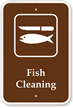 Fish Cleaning Campground Park Sign