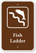 Fish Ladder Campground Park Sign