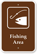 Fishing Area Campground Park Sign