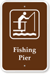 Fishing Pier Campground Park Sign
