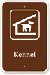 Kennel Campground Park Sign with Graphic