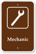 Mechanic - Campground, Guide & Park Sign