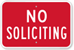 No Soliciting Sign