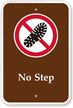No Step Campground Park Sign