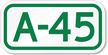 Parking Space Sign A 45