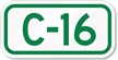 Parking Space Sign C 16