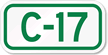 Parking Space Sign C 17
