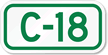 Parking Space Sign C 18