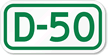 Parking Space Sign D 50