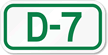 Parking Space Sign D 7