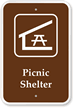 Picnic Shelter Campground Park Sign
