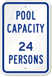 Pool Max Capacity Persons Sign