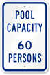 Pool Maximum Capacity Persons Sign