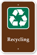 Recycling Campground Park Sign