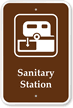 Sanitary Station Campground Park Sign