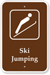 Ski Jumping - Campground, Guide & Park Sign
