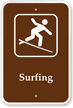 Surfing   Campground, Guide & Park Sign