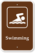 Swimming Campground Park Sign