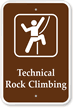 Technical Rock Climbing - Campground & Park Sign
