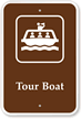 Tour Boat - Campground, Guide & Park Sign