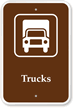 Trucks - Campground, Guide & Park Sign