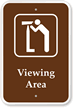 Viewing Area Campground Park Sign