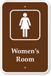 Women's Room Campground Park Sign