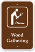Wood Gathering - Campground, Guide & Park Sign