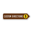 Add Your Custom Direction Right Arrow Sign
