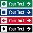 Add Your Text Choose Color And Arrow Custom Ski Trail Sign