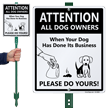 After Your Dog Does Its Business Please Do Yours Sign