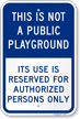 Authorized Persons Only Sign