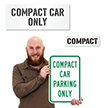 Compact Car Parking Sign