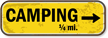 Custom Camping Directional Sign