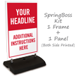 Custom Parking Instructions Sidewalk Sign Insert