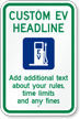 Customizable Electric Vehicle Charging Station Sign