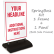Customizable Parking Instructions Sidewalk Sign Insert