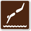Diving Symbol Sign For Campsite
