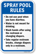 Do Not Use Pool When You Have Diarrhea Sign