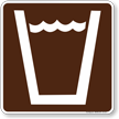 Drinking Water Symbol Sign For Campsite