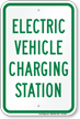 Electric Vehicle Charging Station Sign