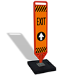 FlexPost Portable Kit: Frame and 2 Printed Signs