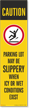 FlexPost Caution Slippery Parking Lot Decal