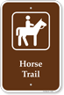 Horse Trail Sign   Campground Sign, Park Sign & Guide Sign